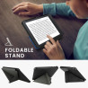 kwmobile Étui Compatible avec Kobo Libra 2 Coque - Étui à Rabat magnétique Tablette eReader Similicuir - Anthracite