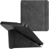 kwmobile Étui Compatible avec Kobo Libra 2 Coque - Étui à Rabat magnétique Tablette eReader Similicuir - Anthracite
