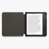 kwmobile Étui Compatible avec Kobo Libra 2 Coque - Étui à Rabat magnétique Tablette eReader Similicuir - argenté