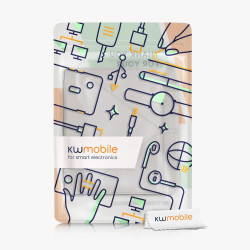 kwmobile Étui Compatible avec Kobo Libra 2 Coque - Étui à Rabat magnétique Tablette eReader Similicuir - argenté