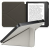 kwmobile Étui Compatible avec Kobo Libra 2 Coque - Étui à Rabat magnétique Tablette eReader Similicuir - argenté