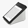 kwmobile Étui Compatible avec Kobo Libra 2 Coque - Étui à Rabat magnétique Tablette eReader Similicuir - argenté