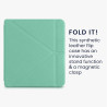 kwmobile Étui Compatible avec Kobo Libra 2 Coque - Étui à Rabat magnétique Tablette eReader Similicuir - Menthe glaciale