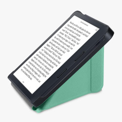 kwmobile Étui Compatible avec Kobo Libra 2 Coque - Étui à Rabat magnétique Tablette eReader Similicuir - Menthe glaciale