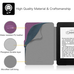 Fintie étui pour 6" kindle paperblanc 2012-2017 (modèle: ey21, dp75sdi), coque fine légère avec réveil/veille auto (n'est pas co