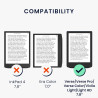 kwmobile Étui Compatible avec Pocketbook Verse/Pro/Color/Vivlio Light/Light HD Coque - Étui à Rabat magnétique Tablette eReader 