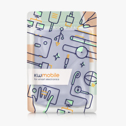 kwmobile Étui Compatible avec Pocketbook Verse/Pro/Color/Vivlio Light/Light HD Coque - Étui à Rabat magnétique Tablette eReader 