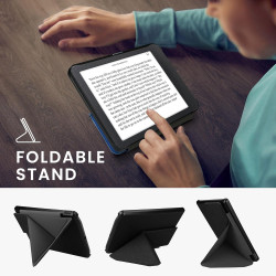 kwmobile Étui Compatible avec Pocketbook Verse/Pro/Color/Vivlio Light/Light HD Coque - Étui à Rabat magnétique Tablette eReader 