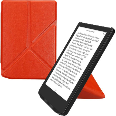 Kwmobile étui compatible avec pocketbook verse/pro/color/vivlio light/light hd coque - étui à rabat magnétique tablette ereader 
