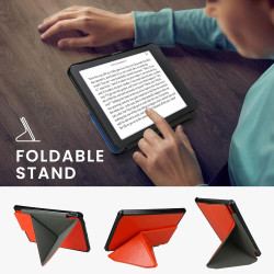 Kwmobile étui compatible avec pocketbook verse/pro/color/vivlio light/light hd coque - étui à rabat magnétique tablette ereader 
