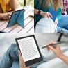 Kwmobile étui compatible avec pocketbook verse/pro/color/vivlio light/light hd coque - étui à rabat magnétique tablette ereader 