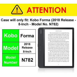 Forefront Cases Étui pour Kobo Forma (Modèle:2018) - Étui de Support Pliant (Style Origami) - Mince et Léger, Fonction Automatiq