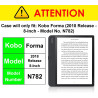 Forefront Cases Étui pour Kobo Forma (Modèle:2018) - Étui de Support Pliant (Style Origami) - Mince et Léger, Fonction Automatiq