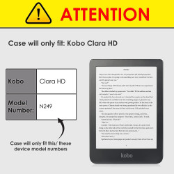 Forefront Cases Étui pour Kobo Clara HD (Modèle:2018) - Étui de Support Pliant (Style Origami) - Mince et Léger, Fonction Automa