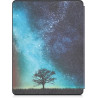 kwmobile Étui Compatible avec Kobo Glo HD/Touch 2.0 Coque - Étui à Rabat magnétique Tablette eReader Similicuir - Bleu-Gris-Noir