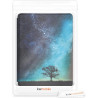 kwmobile Étui Compatible avec Kobo Glo HD/Touch 2.0 Coque - Étui à Rabat magnétique Tablette eReader Similicuir - Bleu-Gris-Noir