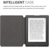 kwmobile Étui Compatible avec Kobo Glo HD/Touch 2.0 Coque - Étui à Rabat magnétique Tablette eReader Similicuir - Noir-Multicolo