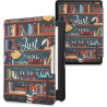 kwmobile Étui Compatible avec Kobo Glo HD/Touch 2.0 Coque - Étui à Rabat magnétique Tablette eReader Similicuir - Multicolore