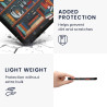 kwmobile Étui Compatible avec Kobo Glo HD/Touch 2.0 Coque - Étui à Rabat magnétique Tablette eReader Similicuir - Multicolore