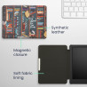 kwmobile Étui Compatible avec Kobo Glo HD/Touch 2.0 Coque - Étui à Rabat magnétique Tablette eReader Similicuir - Multicolore