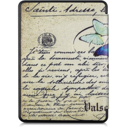 Kwmobile étui compatible avec kobo glo hd/touch 2.0 coque - étui à rabat magnétique tablette ereader similicuir - bleu-menthe gl