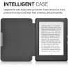 Kwmobile étui compatible avec kobo glo hd/touch 2.0 coque - étui à rabat magnétique tablette ereader similicuir - bleu-menthe gl