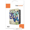 Kwmobile étui compatible avec kobo glo hd/touch 2.0 coque - étui à rabat magnétique tablette ereader similicuir - bleu-menthe gl