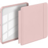 Giopuey coque compatible avec kobo libra colour/kobo libra 2, étui en cuir, étui à rabat [coque arrière transparente pc tpu] tex