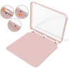 Giopuey coque compatible avec kobo libra colour/kobo libra 2, étui en cuir, étui à rabat [coque arrière transparente pc tpu] tex