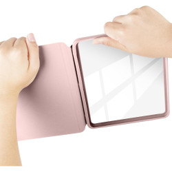 Giopuey coque compatible avec kobo libra colour/kobo libra 2, étui en cuir, étui à rabat [coque arrière transparente pc tpu] tex