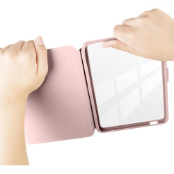Giopuey coque compatible avec kobo clara colour/clara bw/clara 2e, étui en cuir, étui à rabat [coque arrière transparente pc tpu