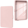 Giopuey coque compatible avec kobo clara colour/clara bw/clara 2e, étui en cuir, étui à rabat [coque arrière transparente pc tpu