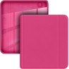 Giopuey coque compatible avec kobo libra colour/kobo libra 2, étui en cuir, étui à rabat [coque arrière transparente pc tpu] tex