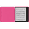 Giopuey coque compatible avec kobo libra colour/kobo libra 2, étui en cuir, étui à rabat [coque arrière transparente pc tpu] tex