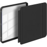 Giopuey coque compatible avec kobo libra colour/kobo libra 2, étui en cuir, étui à rabat [coque arrière transparente pc tpu] tex