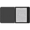 Giopuey coque compatible avec kobo libra colour/kobo libra 2, étui en cuir, étui à rabat [coque arrière transparente pc tpu] tex