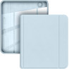 Giopuey coque compatible avec kobo libra colour/kobo libra 2, étui en cuir, étui à rabat [coque arrière transparente pc tpu] tex