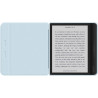 Giopuey coque compatible avec kobo libra colour/kobo libra 2, étui en cuir, étui à rabat [coque arrière transparente pc tpu] tex