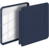 Giopuey coque compatible avec kobo libra colour/kobo libra 2, étui en cuir, étui à rabat [coque arrière transparente pc tpu] tex