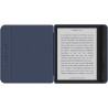 Giopuey coque compatible avec kobo libra colour/kobo libra 2, étui en cuir, étui à rabat [coque arrière transparente pc tpu] tex