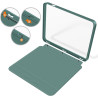 Giopuey coque compatible avec kobo libra colour/kobo libra 2, étui en cuir, étui à rabat [coque arrière transparente pc tpu] tex