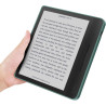 Giopuey coque compatible avec kobo libra colour/kobo libra 2, étui en cuir, étui à rabat [coque arrière transparente pc tpu] tex