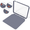 Giopuey coque compatible avec kobo libra colour/kobo libra 2, étui en cuir, étui à rabat [coque arrière transparente pc tpu] tex