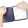 Giopuey coque compatible avec kobo libra colour/kobo libra 2, étui en cuir, étui à rabat [coque arrière transparente pc tpu] tex