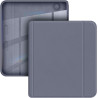 Giopuey coque compatible avec kobo libra colour/kobo libra 2, étui en cuir, étui à rabat [coque arrière transparente pc tpu] tex