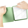 Giopuey coque compatible avec kobo libra colour/kobo libra 2, étui en cuir, étui à rabat [coque arrière transparente pc tpu] tex
