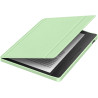 Giopuey coque compatible avec kobo libra colour/kobo libra 2, étui en cuir, étui à rabat [coque arrière transparente pc tpu] tex