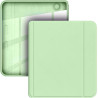 Giopuey coque compatible avec kobo libra colour/kobo libra 2, étui en cuir, étui à rabat [coque arrière transparente pc tpu] tex