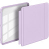 Giopuey coque compatible avec kobo libra colour/kobo libra 2, étui en cuir, étui à rabat [coque arrière transparente pc tpu] tex