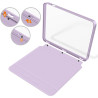 Giopuey coque compatible avec kobo libra colour/kobo libra 2, étui en cuir, étui à rabat [coque arrière transparente pc tpu] tex